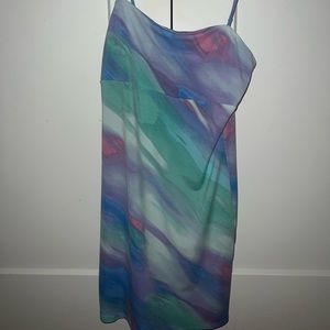 Forever 21 fitted tye dye dress